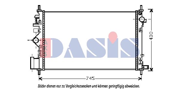 AKS DASIS Jäähdytin,moottorin jäähdytys 150096N